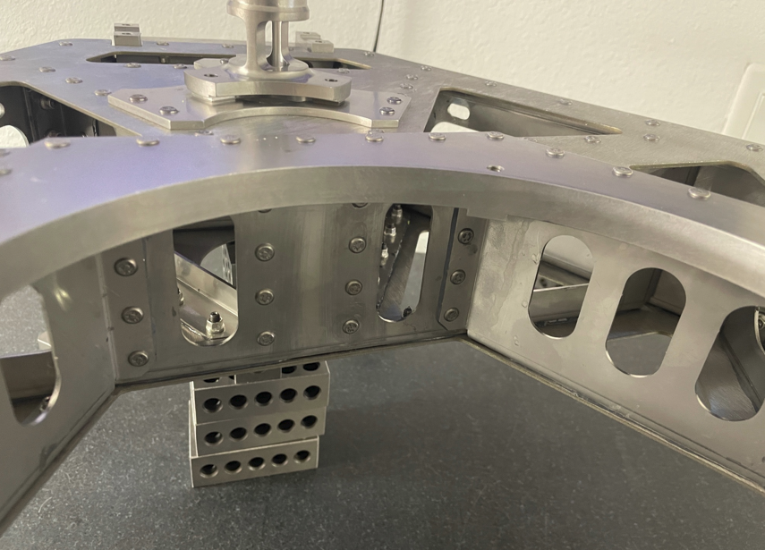 Structural detail showing lightweighting